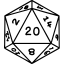 d20 dice